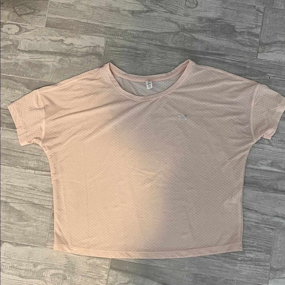 Under Armour Women's Pale Pink Short Sleeve Performance Tee